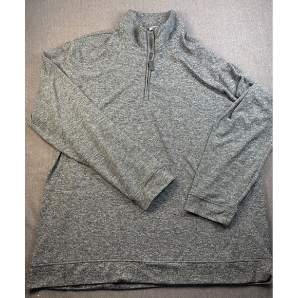 Member's Mark XXL Pullover‎ Gray Quarter Zip Casual Long Sleeve Mens - Picture 2 of 9